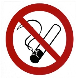 Verbots-Aufkleber Rauchen verboten - 200mm